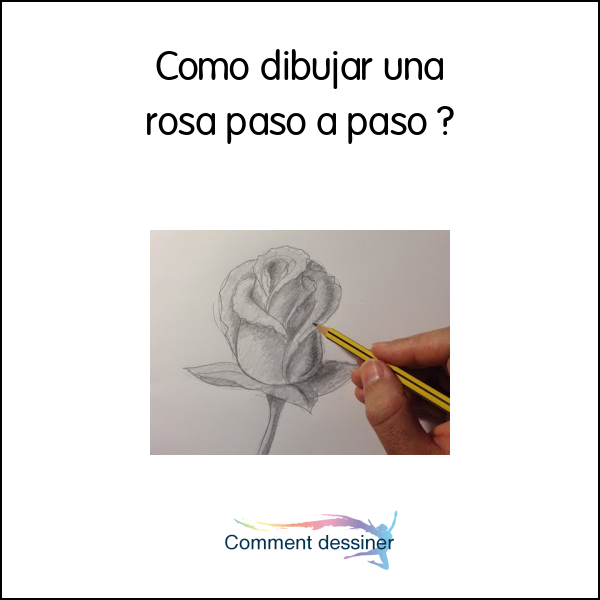 Como dibujar una rosa paso a paso